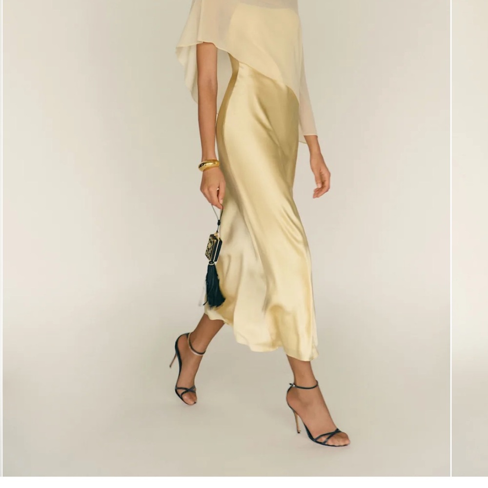 Reformation Lilibeth Silk Dress